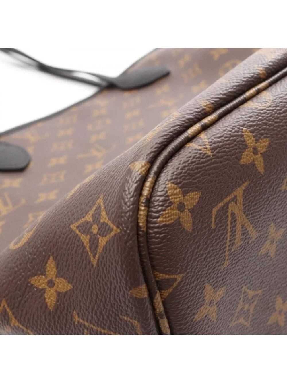 Louis Vuitton Tote Neverfull Inside Out MM Black Canvas Leather